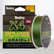 Шнур плетений для риболовлі, Sadey Power Braid Х4, 100м, перетин 0,35мм
